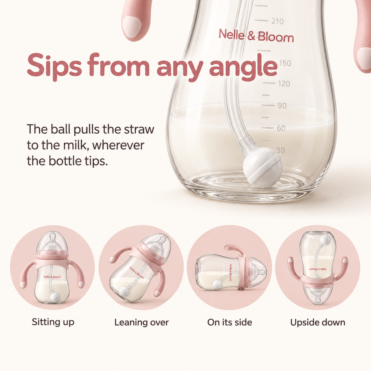 Nelle & Bloom GravityTip Baby Bottle