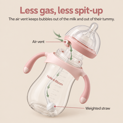 Nelle & Bloom GravityTip Baby Bottle