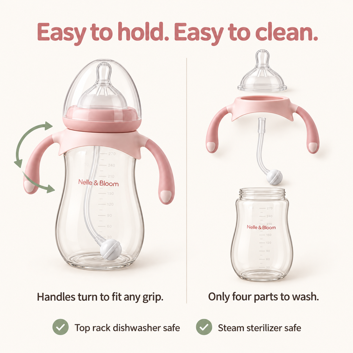 Nelle & Bloom GravityTip Baby Bottle